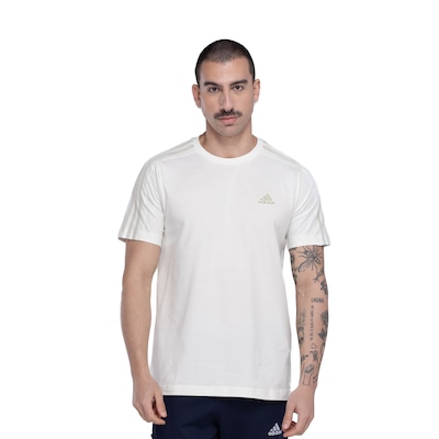 Camiseta Masculina adidas Manga Curta 3 Stripes - Foto 2