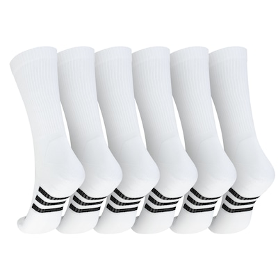 Kit de Meias adidas Cano Alto Performance Adulto 3 Pares - Foto 2