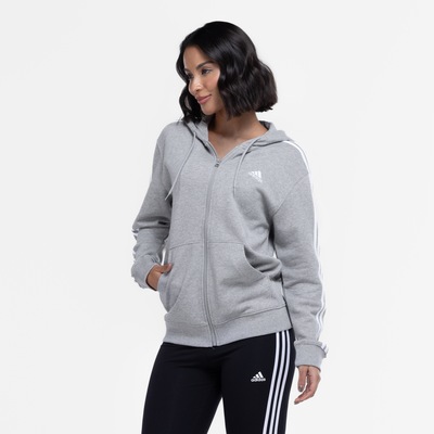 Jaqueta Feminina adidas com Capuz 3 Stripes - Foto 5