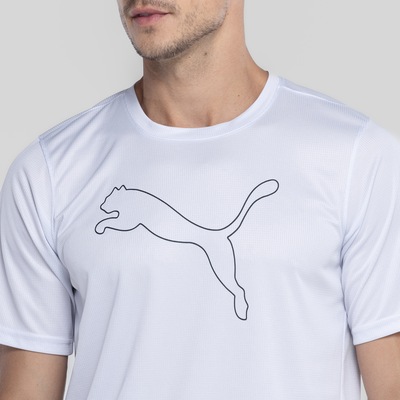 Camiseta Masculina Puma Manga Curta Performance Cat - Foto 3