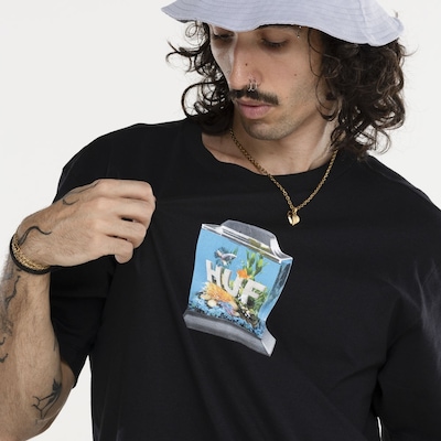 Camiseta HUF Manga Curta Fishtankin SS - Foto 4