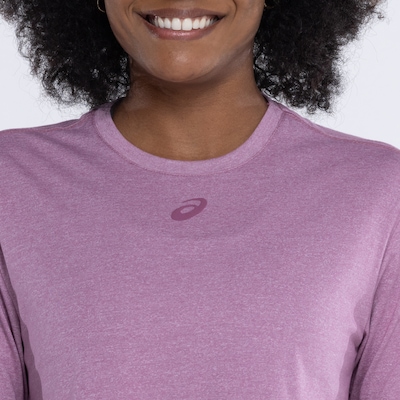 Blusa Cropped Feminina ASICS Manga Curta Malha - Foto 3