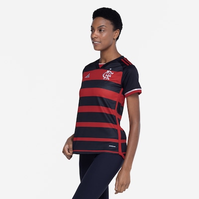 Camisa do Flamengo I 24 adidas Feminina Torcedora - Foto 4