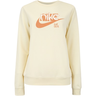 Blusão Feminino Nike sem Capuz Sportswear Club FLC FT GX Crew - Foto 1