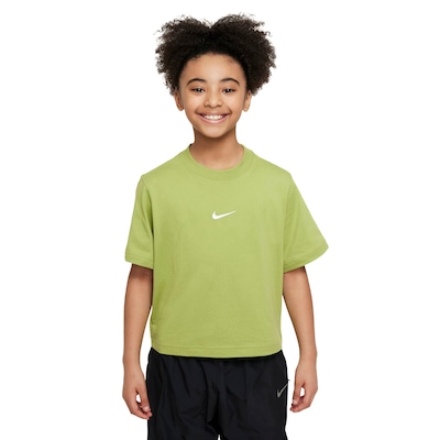 Camiseta Infantil Nike Manga Curta Sportswear Essential SS Broxy - Foto 1