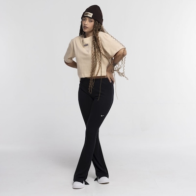 Blusa Cropped FTDNC Manga Curta Malhao - Foto 1