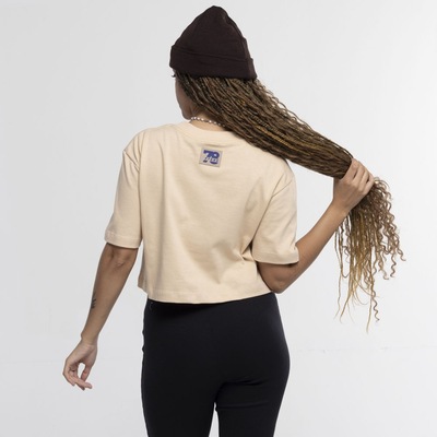 Blusa Cropped FTDNC Manga Curta Malhao - Foto 3