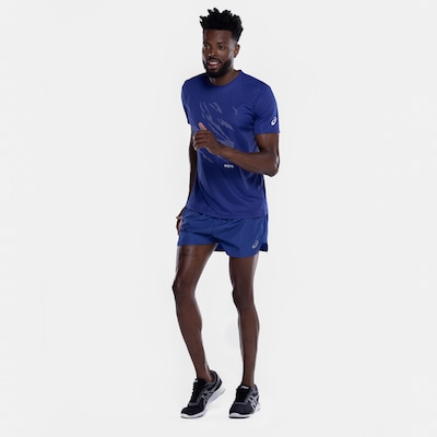 Camiseta Masculina ASICS Manga Curta Anti Odor Estampa Treino - Foto 4