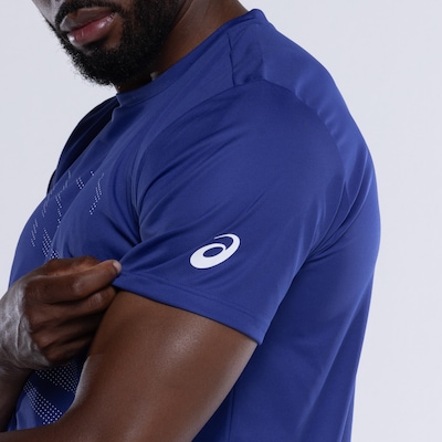 Camiseta Masculina ASICS Manga Curta Anti Odor Estampa Treino - Foto 5
