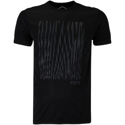 Camiseta Masculina ASICS Manga Curta Antiodor Estampa Treino - Foto 1