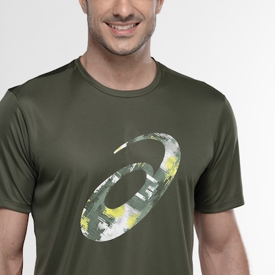 Camiseta Masculina ASICS Manga Curta Antiodor Estampa Treino - Foto 3