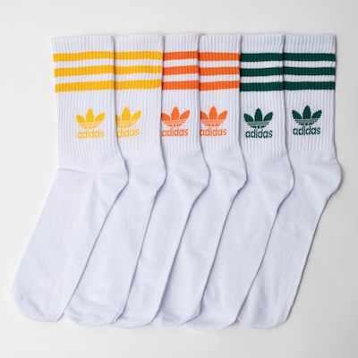 Kit de Meias adidas Originals Cano Alto Mid Crew Adulto - Foto 1