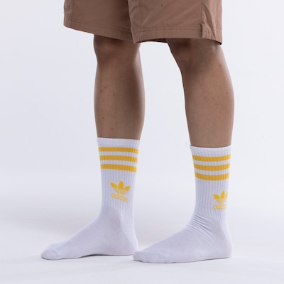 Kit de Meias adidas Originals Cano Alto Mid Crew Adulto - Foto 2