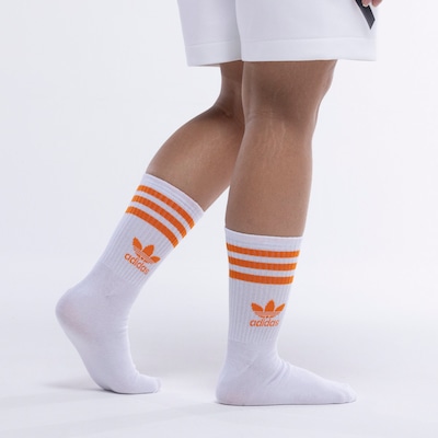 Kit de Meias adidas Originals Cano Alto Mid Crew Adulto - Foto 5