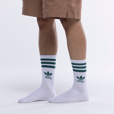 Kit de Meias adidas Originals Cano Alto Mid Crew Adulto - Foto 6