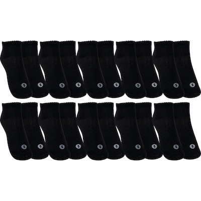 Kit 10 Pares de Meias Respirável Invisível Tamanho 34-38 Casual Oxer Adulto - Foto 1