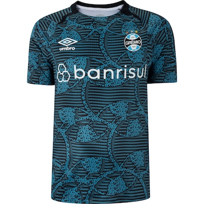 Camisa Pré-Jogo do Grêmio 24 Umbro Masculina - Foto 1
