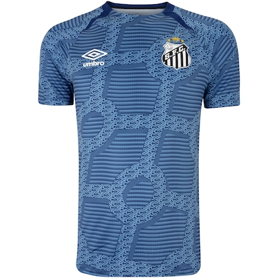 Camisa Pré-Jogo Santos 24 Umbro Masculina - Foto 2