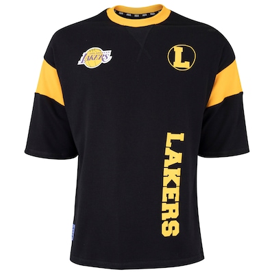 Camiseta do Los Angeles Lakers NBA Masculina Rib Sleeve - Foto 1