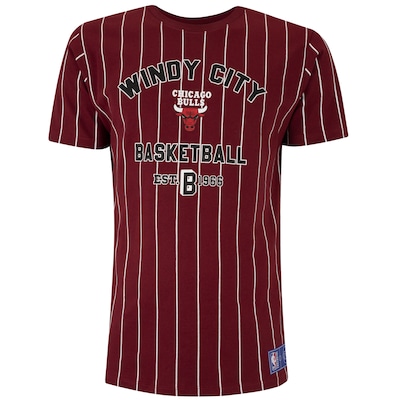 Camiseta do Chicago Bulls NBA Masculina White Stripes - Foto 1
