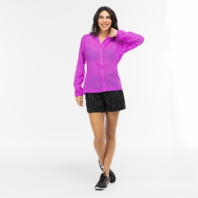 Jaqueta Corta-Vento Feminina Oxer com Capuz Run Ultraleve Packable - Foto 4