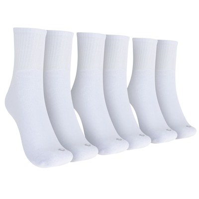Kit de Meias Cano Médio Oxer com 3 Pares Atoalhada Tamanho 39 a 44 Adulto - Foto 1