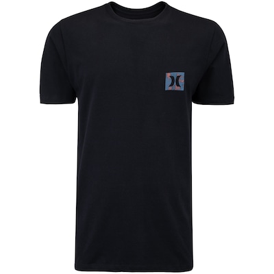 Camiseta Masculina Hurley Manga Curta Silk Noise - Foto 2