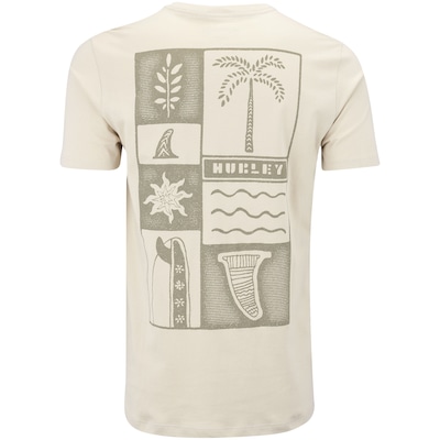 Camiseta Masculina Hurley Manga Curta Silk Drawing - Foto 3