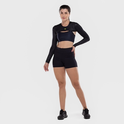 Blusa Cropped Feminina FitDAnce Cirre - Foto 3