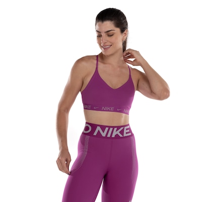 Top Fitness com Bojo Nike Baixa Sustentação Dri-Fit Indy SPT BRA - Foto 1