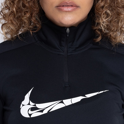 Camiseta Feminina Nike Manga Longa Dri-fit Swoosh Hyper Half-Zip - Foto 3