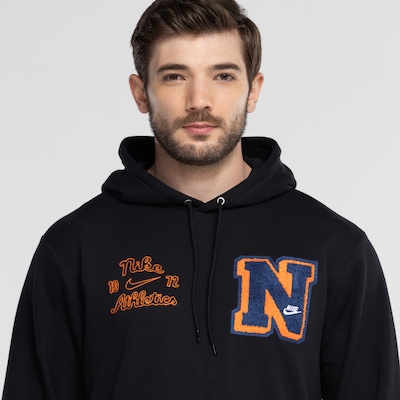 Blusão Masculino Nike com Capuz Club Pullover Hoodie Varsity - Foto 5