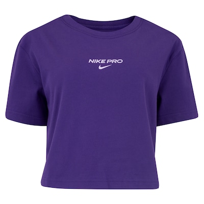 Blusa Cropped Nike Feminina Dri-Fit Pro SS - Foto 1