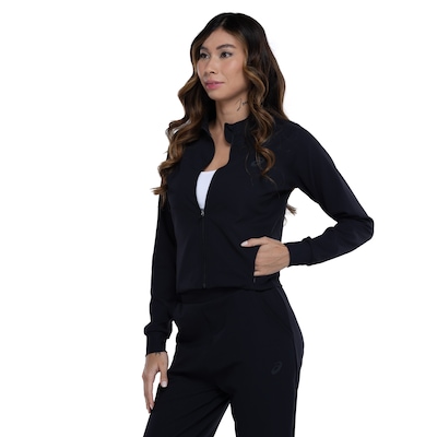 Jaqueta Feminina ASICS Malha Rib Bolso Seguro - Foto 2