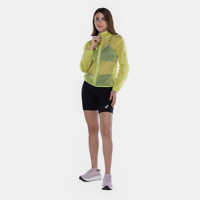 Jaqueta Corta-Vento Feminina ASICS Repelente à Água com Capuz Toyama - Foto 4