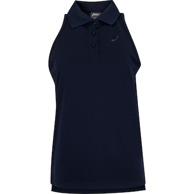 Camisa Polo Regata Feminina ASICS Botões Anti Odor - Foto 1