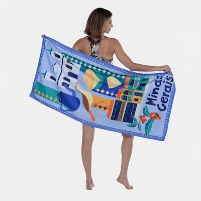 Toalha de Natação Oxer Estampada - Foto 3