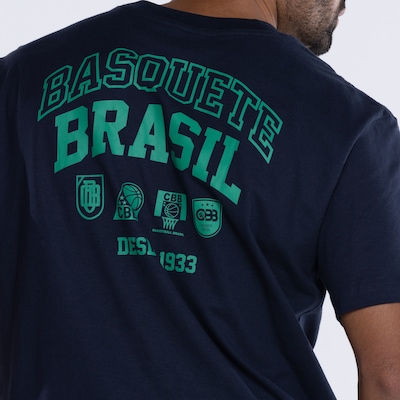 Camiseta CBB Masculina Basquete Brasil Casual - Foto 4