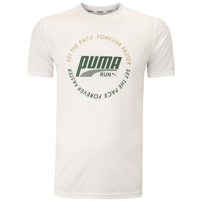 Camiseta Masculina Puma Manga Curta Graphic Run Emblem Tee - Foto 6