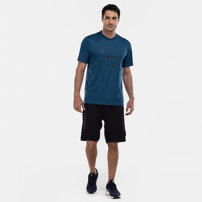 Camiseta Masculina Puma Manga Curta Graphic Run Slogan - Foto 3