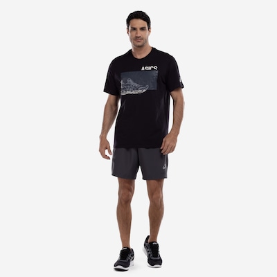 Camiseta Masculina ASICS Manga Curta Malha Est Sneaker - Foto 3