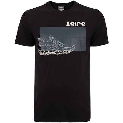 Camiseta Masculina ASICS Manga Curta Malha Est Sneaker - Foto 5