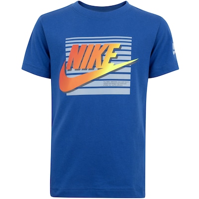 Camiseta Infantil Nike Manga Curta Futura Block SS - Foto 1