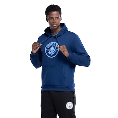 Blusa de Moletom do Manchester City Balboa Masculina com Capuz Canguru - Foto 2