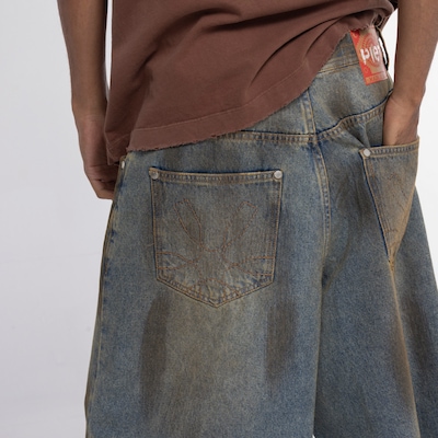 Bermuda Piet Dirty Wash Denim - Foto 6