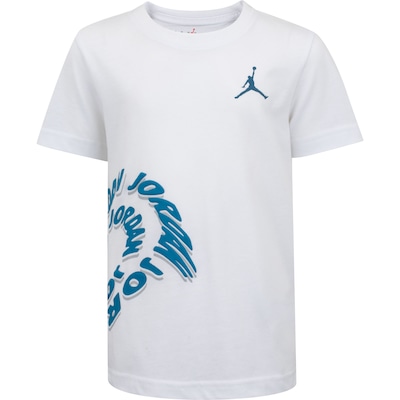 Camiseta Jordan Infantil Nike Manga Curta Warpded Galexy - Foto 1