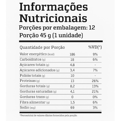 Barra de Proteína Integralmédica Protein Crisp Bar Brownie de Chocolate 45g - Foto 2