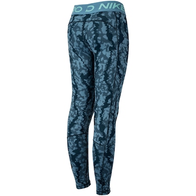 Calça Legging Juvenil Nike Pro Dri-fit Tight Sport All Over Print - Foto 2