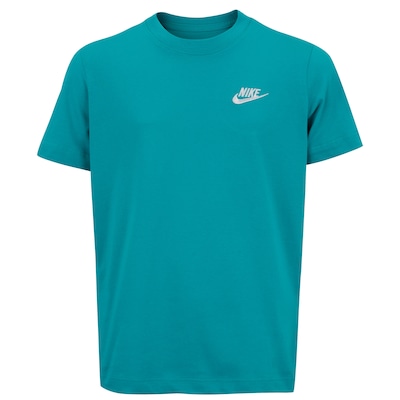 Camiseta Juvenil Nike Manga Curta Sportswear Embroidered Future - Foto 1