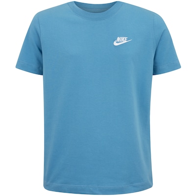 Camiseta Juvenil Nike Manga Curta Sportswear Embroidered Future - Foto 1